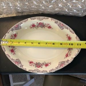 Meito Corsage Japan china serving bowl. Small chip on bottom rim.